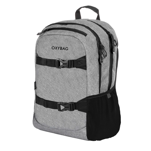Student backpack OXY SPORT - Gray Melange