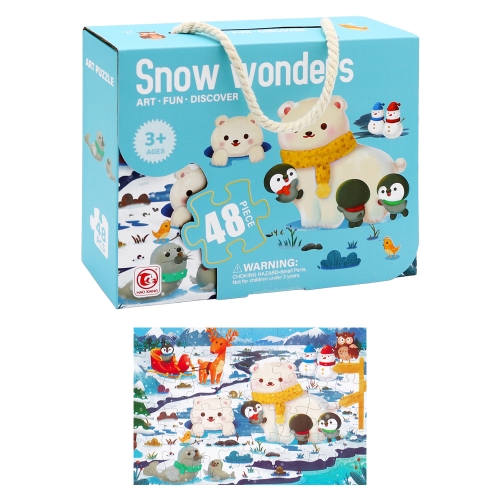 Puzzle detské 50 x 34 cm (48 ks) - Snow Wonders