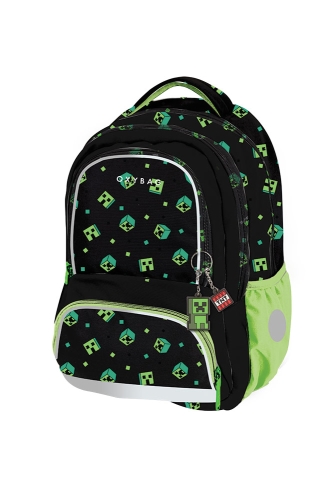 School backpack OXY NEXT - Green Cube