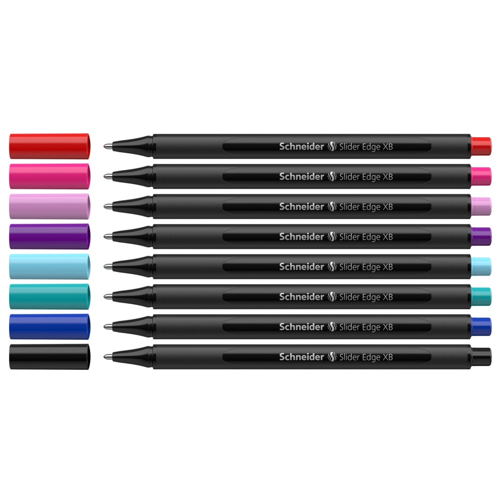 Pero guľôčkové Schneider Slider Edge XB Black Edition - sada 8 ks
