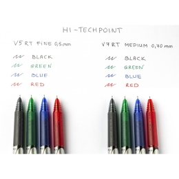 Roller PILOT Hi-tecpoint V5 RT - červený 0,5 mm (2)