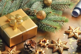 Gift paper 70 x 200 cm - gold