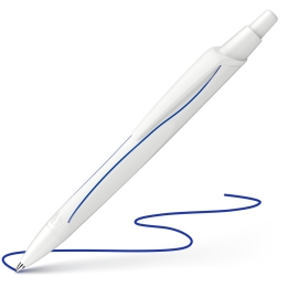 Schneider Reco ballpoint pen white - blue refill