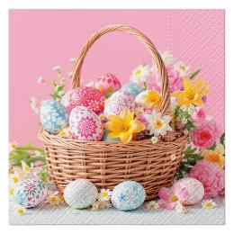 Napkins TaT 33x33 cm Pastel Basket