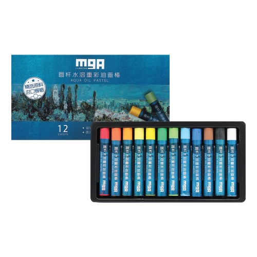 Oil pastel M&G Aqua Oil Pastel - set of 12 pcs