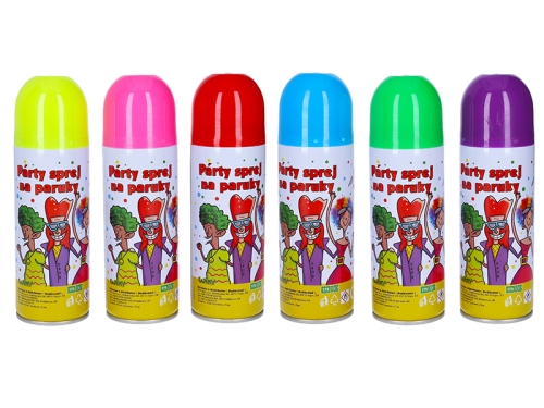6asstd color (yellow,pink,red,green,blue,purple) wig spray 140ml