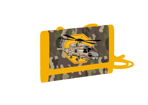 Children's wallet with string - Helicopter