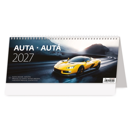 2027 Desk Calendar: Cars