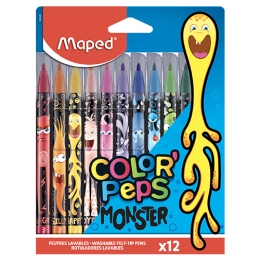 Markers MAPED Color'Peps Monster 12 pcs