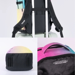 4-zip school backpack (25 l) SUNSET BLACK (5)
