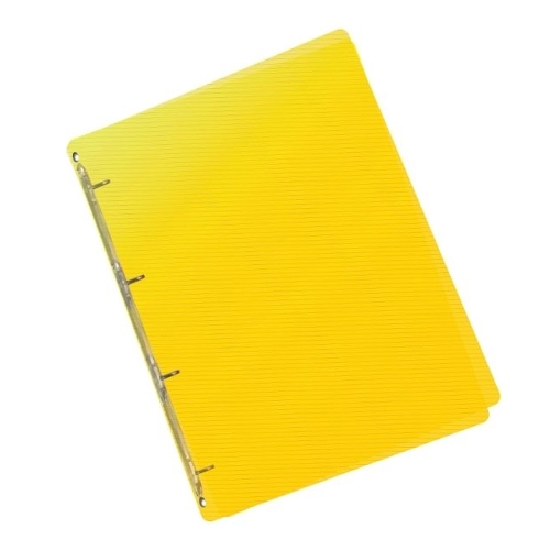 Poradač krúžkový PP (4-krúžkový) A4, transparentný žltý