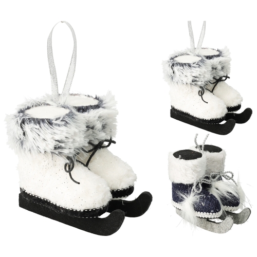 Christmas ornament - skates 12 cm for hanging (2 colours /price for 1 pc)