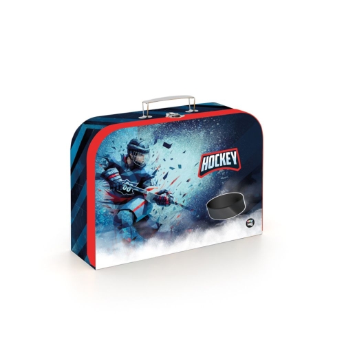 Children's laminated briefcase 34 cm - Hockey