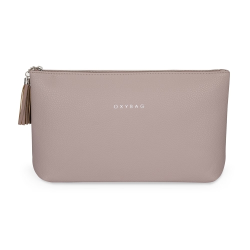 Cosmetic bag ELEGANCE MAXI Leather Mocca