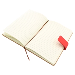 Diary A5 /100 sheets, padded PU cover (pocket mix of colours) cork design (1)