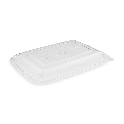 Convex transparent PP lid for menu bowl L 25x18.5x2 cm, set of 50