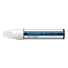 Chalk marker, 5-15 mm, SCHNEIDER "Maxx 260", white