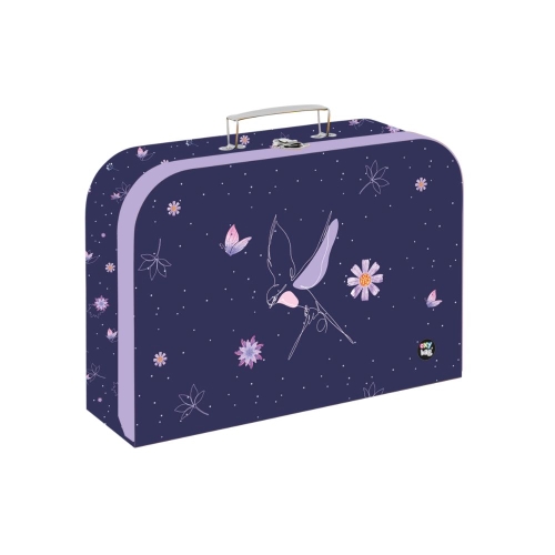 Laminated suitcase 34 cm - Flowers