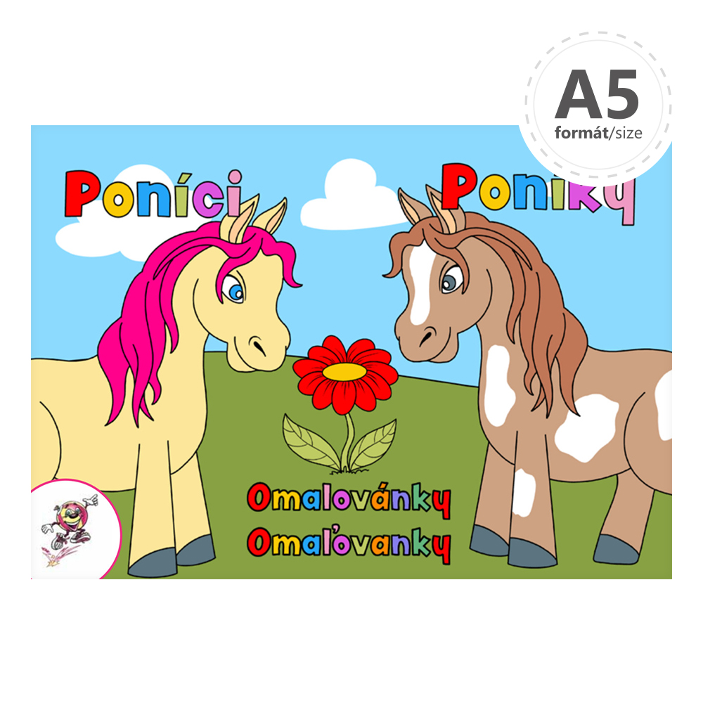 Omaľovanka A5 LUX - Poníky
