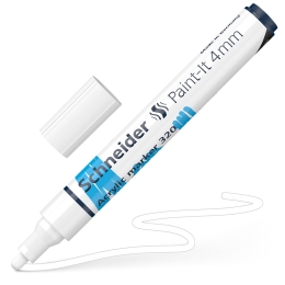 Popisovač Schneider Paint-It 320 Acrylic Marker 4mm - biely