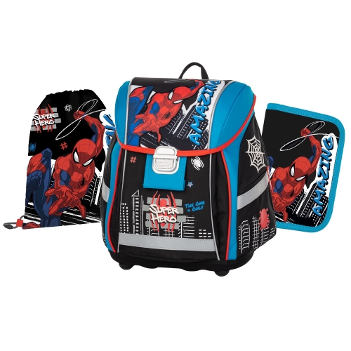 School bag (3-piece set) PREMIUM LIGHT - Spiderman