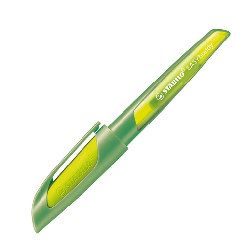 Pero bombičkové STABILO EASYbuddy - lime/green M, modrá náplň