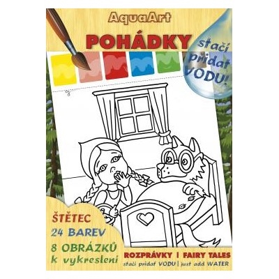 Omaľovanka A4 Akim AquaArt - stačí pridať vodu! - Rozprávky