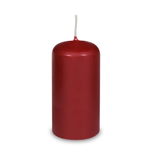 Cylindrical candle dia. 60 x 120 mm burgundy