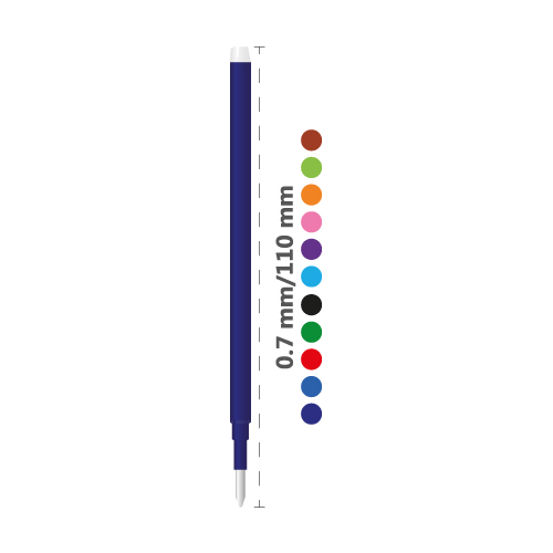 Náplň gumovacia PILOT Frixion 0,7 mm/3 ks - modrá