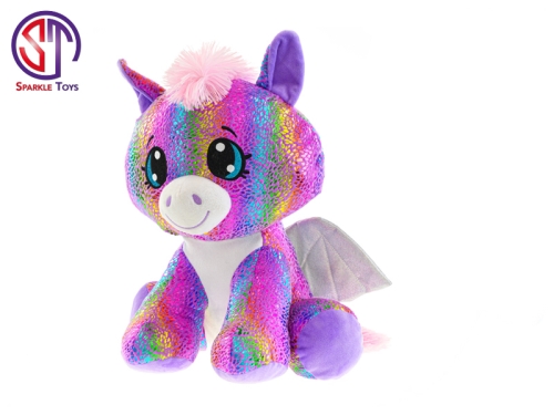24cm plush sitting Star Sparkle colorful Pegasus 0m+ in polybag