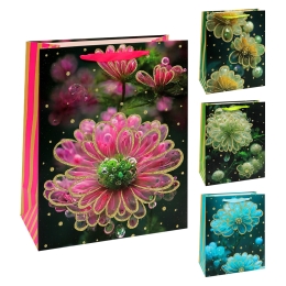 Darčeková taška Flower 26x12x32 cm (mix /cena 1ks)