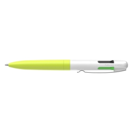 Ballpoint pen Schneider Take 4 M Neon yellow-white - 4 colour refill (1)
