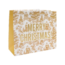 Darčeková taška Merry Christmas horizontal 31x26x12 cm