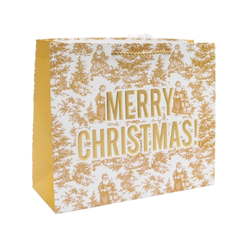 Darčeková taška Merry Christmas horizontal 31x26x12 cm