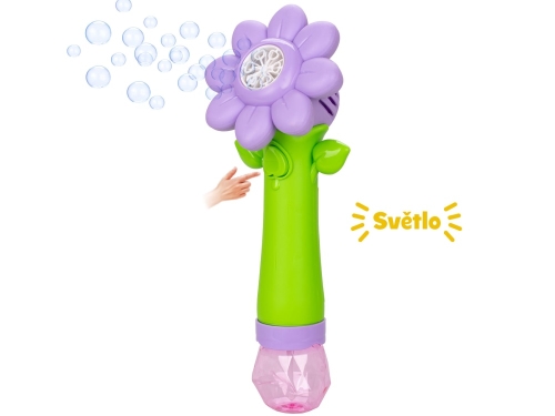 Sun Fun bublifukovač kvetina 27cm na batérie so svetlom s náplňou 90ml 2farby v krabičke