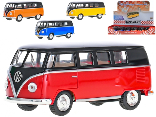 4asstd color (orange,blue,red,yellow) 1:32 13cm Kinsmart die cast pull back VW Classical b