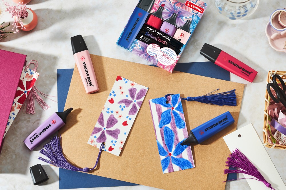 Zvýrazňovač STABILO BOSS ORIGINAL NatureCOLORS Wildflower - vínová