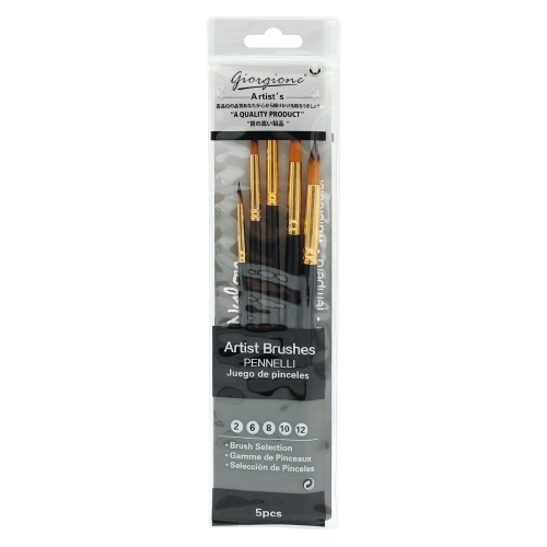 Brush set 2-6-8-10-12 round