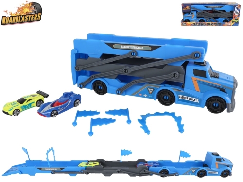 Roadblasters 28-76cm plastic free wheel truck w/2pcs of plastic cars & launch function in