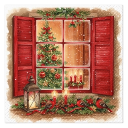 Napkins PAW L 33x33cm Winter Haven