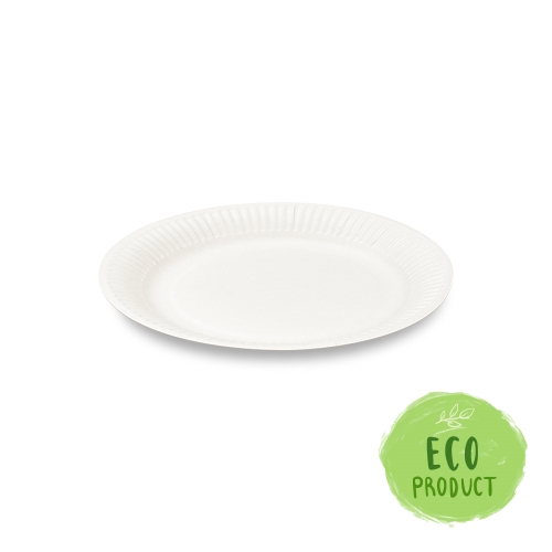 Paper plate 18 cm, 100 pcs