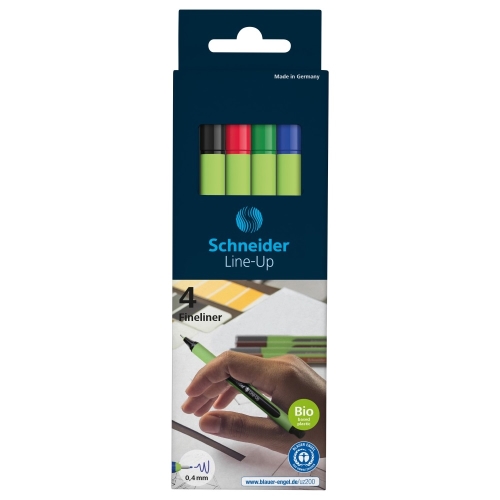 Liner Schneider Line-Up 0,4 pastel - sada 4 ks