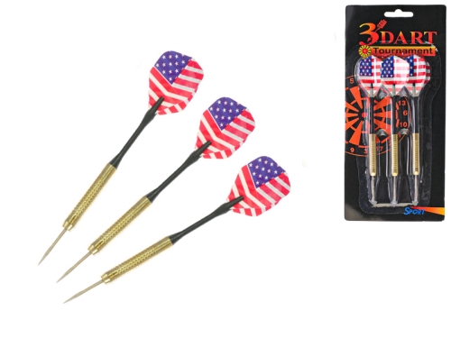 3pcs of 15cm Gametime metal darts on BC