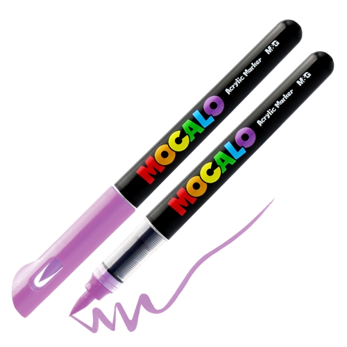 M&G MOCALO Acrylic Marker, brush tip - Purple 208