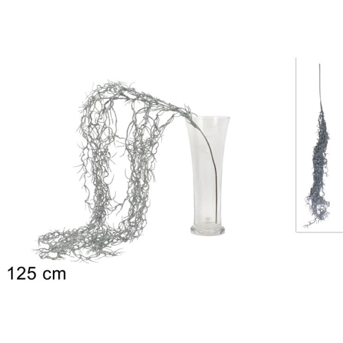 Glittered Christmas Branch, 125 cm, Silver