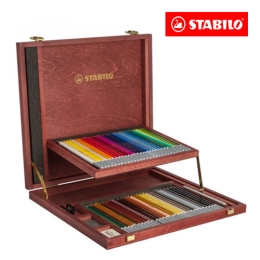 Crayons STABILO CarbOthello - pastel chalk in a wooden pencil - wooden case, 60 pcs. Crayons STABILO CarbOthello - pastel chalk in a wooden pencil - wooden case, 60 pcs.