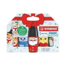 Zvýrazňovač STABILO BOSS MINI Frosty Friends (sada 5 ks) (1)