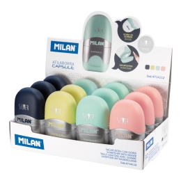Eraser + grater MILAN Capsule Silver (1)