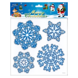 Christmas window film 18 x 23 cm - snowflakes (mixdesigns) (6)