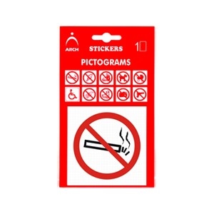 Samolepka Zákaz fajčiť 10x17cm